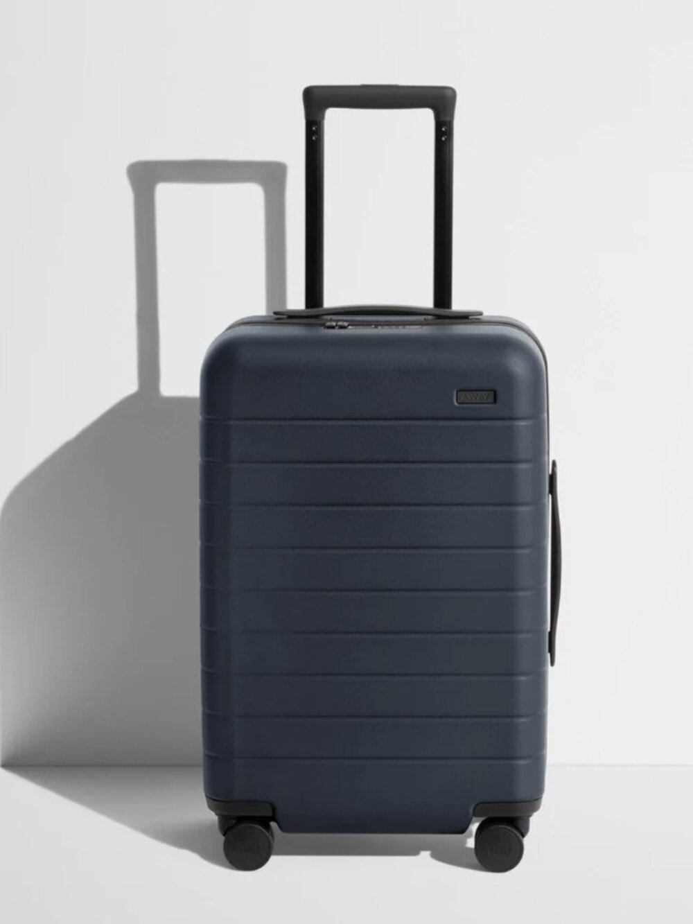 Away The Carry-On Hard Shell Suitcase Navy Blue NWT Airline Approved